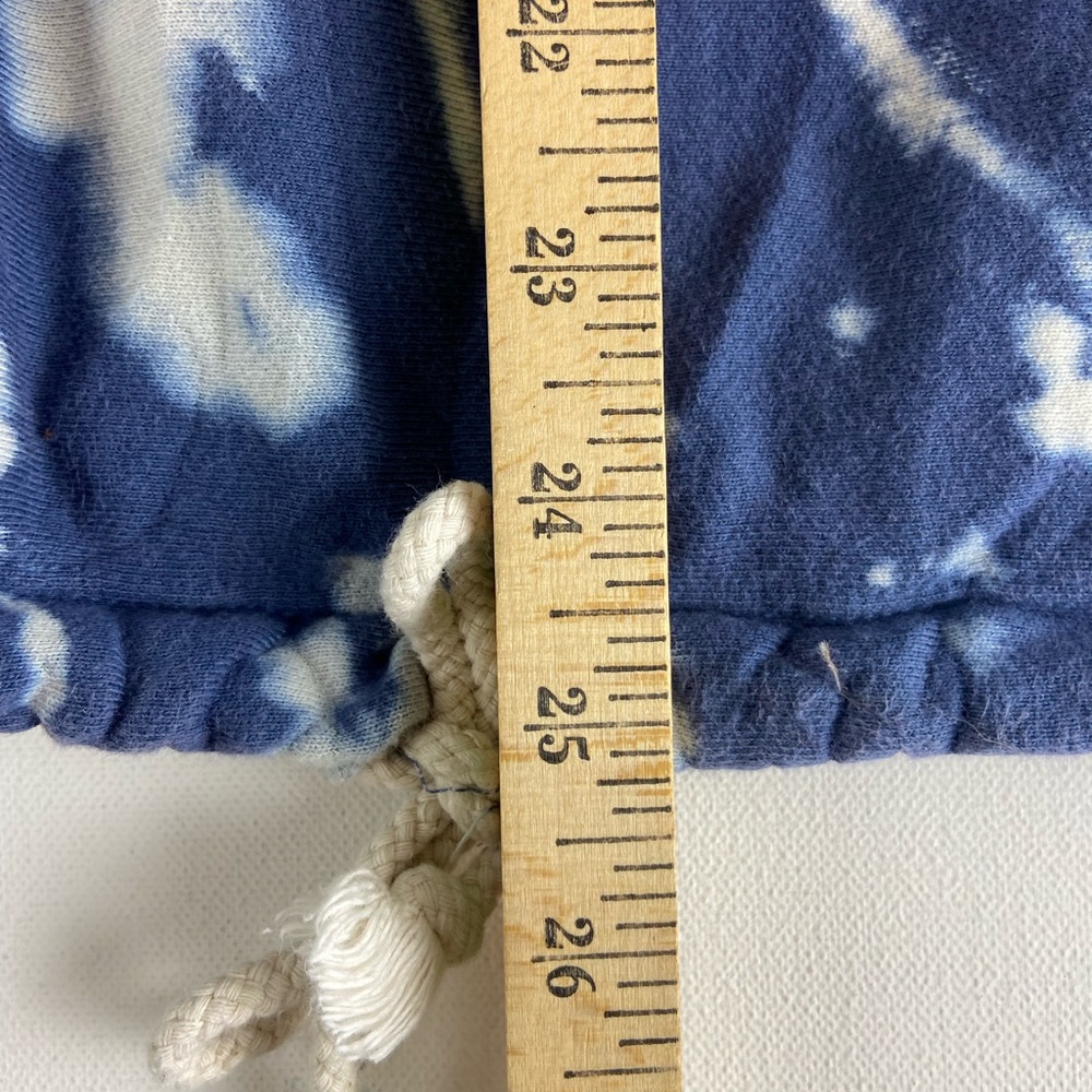 Emory park Blue White Tie Dye Drawstring Sweatshirt Small (sku508) - Picture 7 of 14